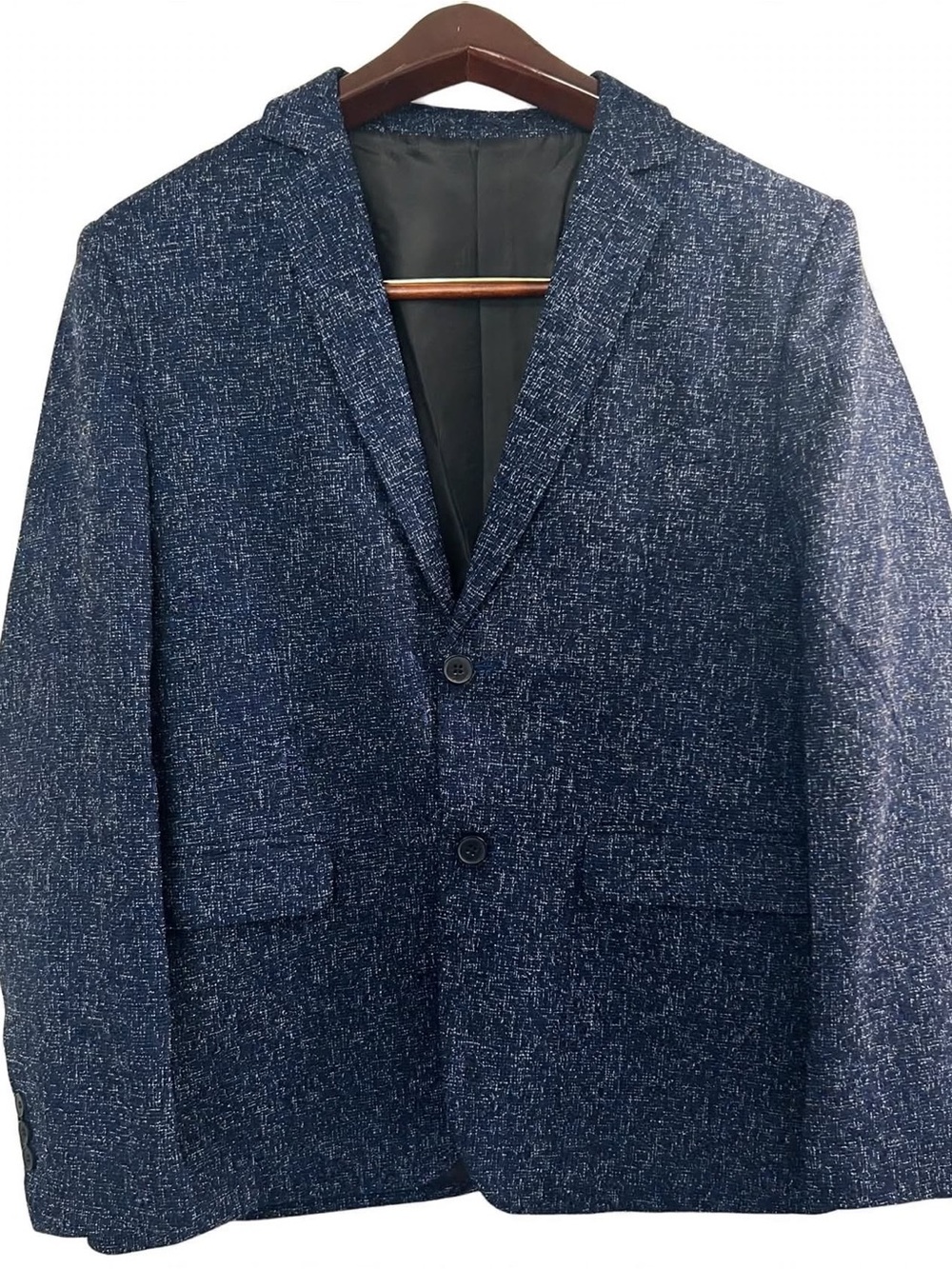 Proper Pair Navy Textured Blazer Size L NWT